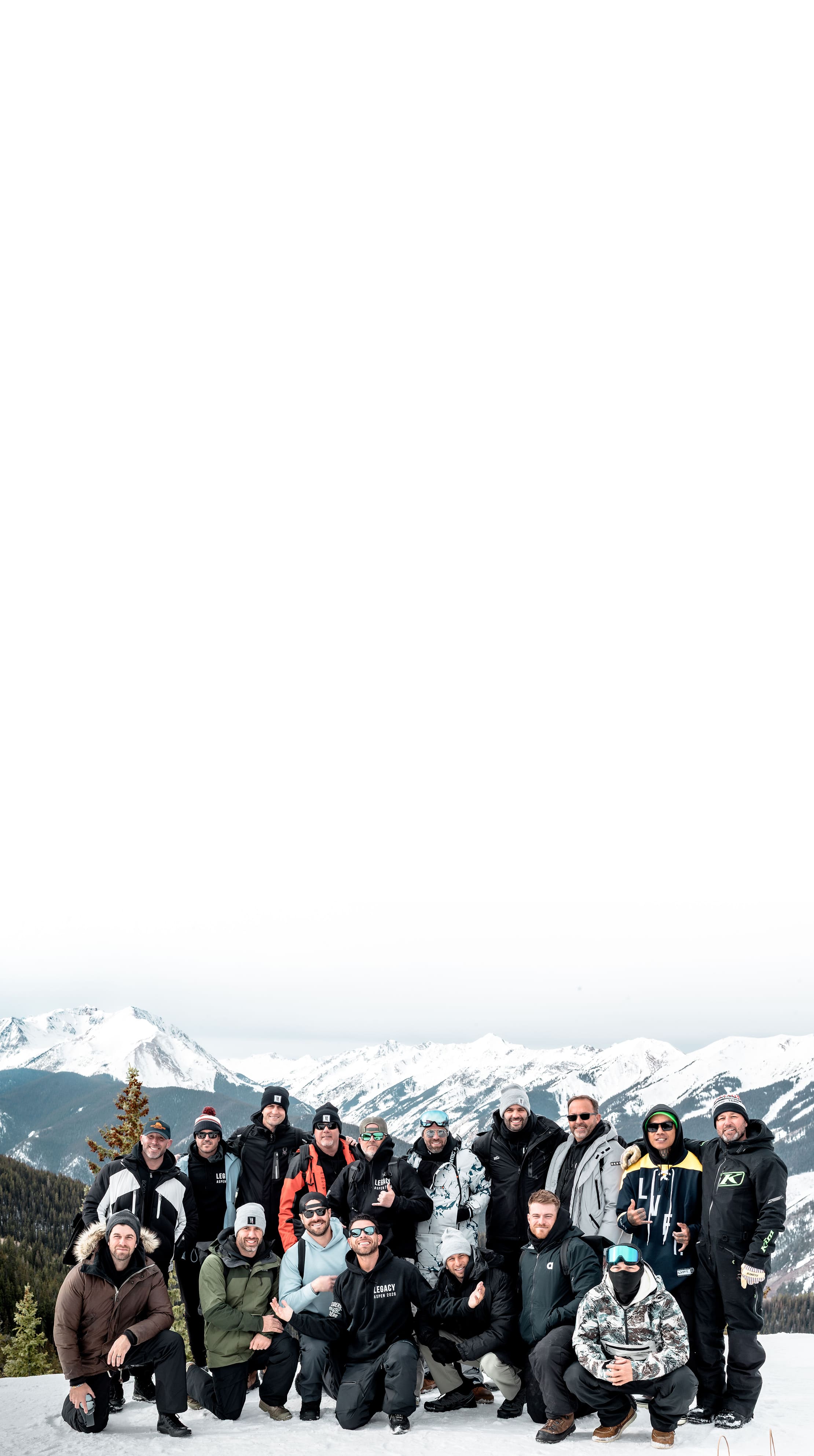 Leaders Create Leaders brothers together in the snowy mountains of Aspen